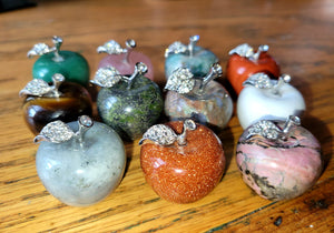 Sparkly Apples, Forbidden Fruit, Crystal Carvings, Different Materials, Beautiful!