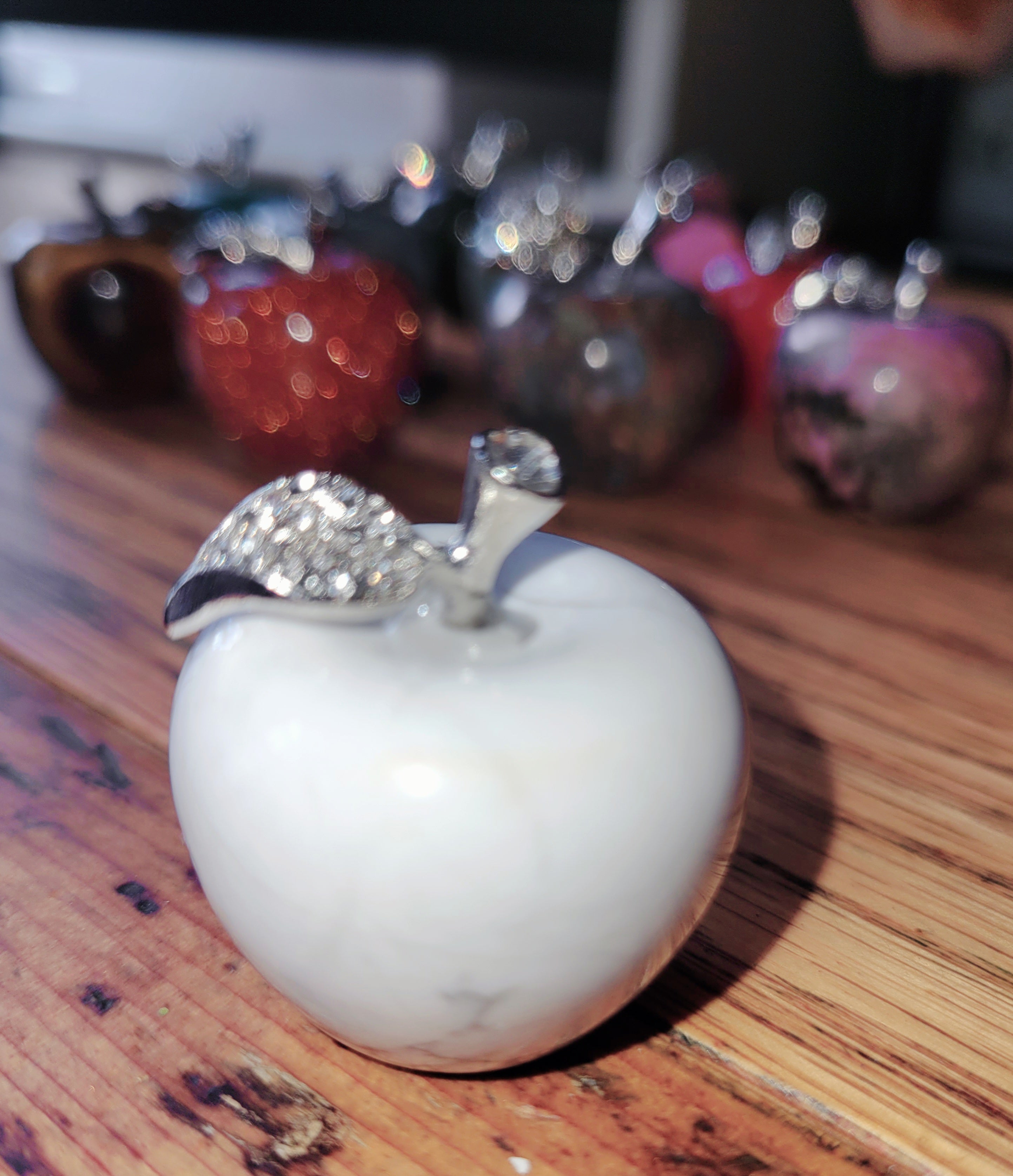 Sparkly Apples, Forbidden Fruit, Crystal Carvings, Different Materials, Beautiful!