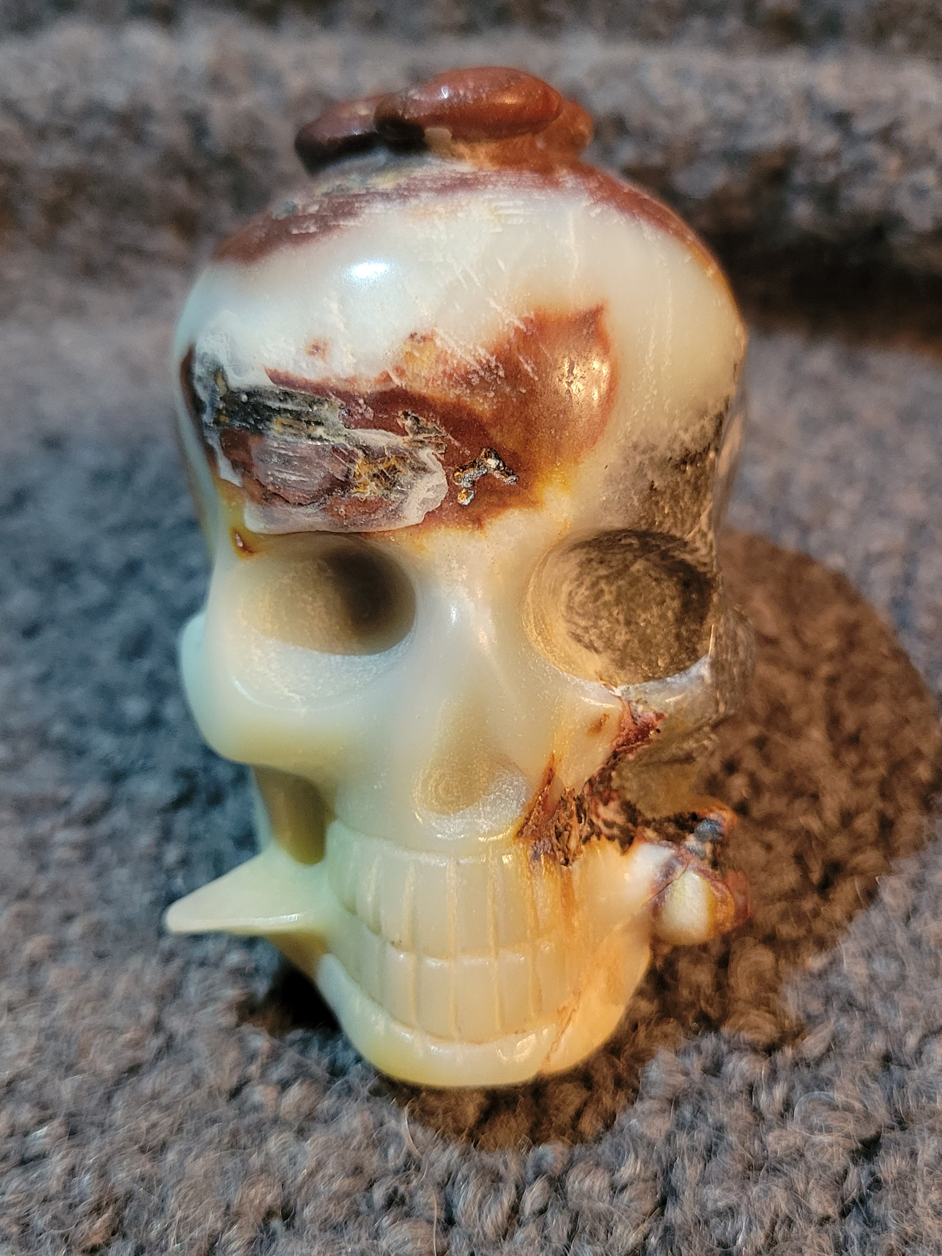 Chinese Amazonite Skull, Crystal Carvings, Gorgeous!