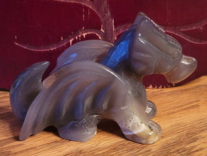 Agate Dragon, Flying Dragon, Fire Dragon, Crystal Carving, Beautiful!