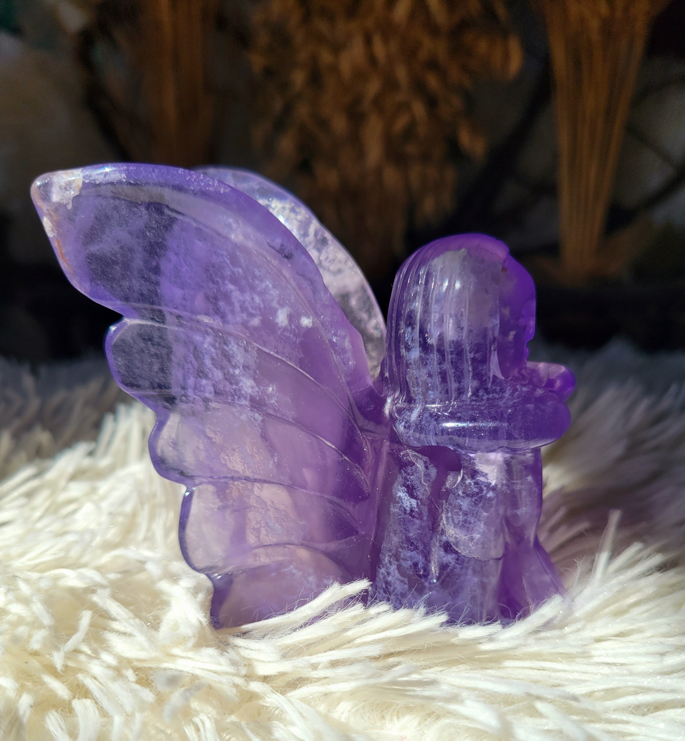 Fairies, Fairy, Butterflies, Bodies, Goddess, Crystal Carvings, Fluorite & Onyx, Stunning!