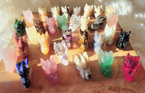 Miniature Dragon Heads, Fire Dragons, Mini Dragons, Crystal Carvings, Beautiful! Different Materials