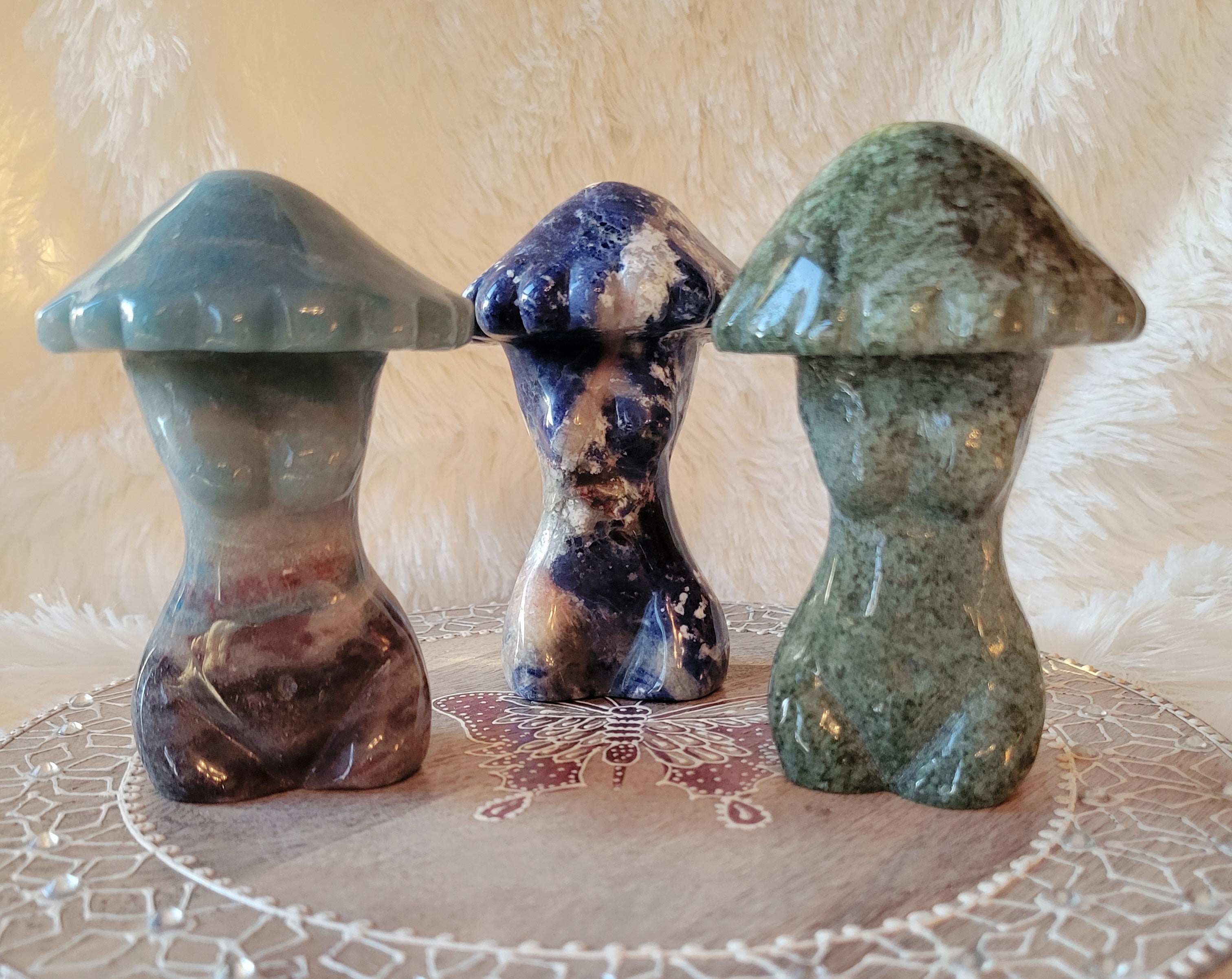 Mushroom Ladies, Woman Body, Goddesses, Body Models, Crystal Carvings, Beautiful!