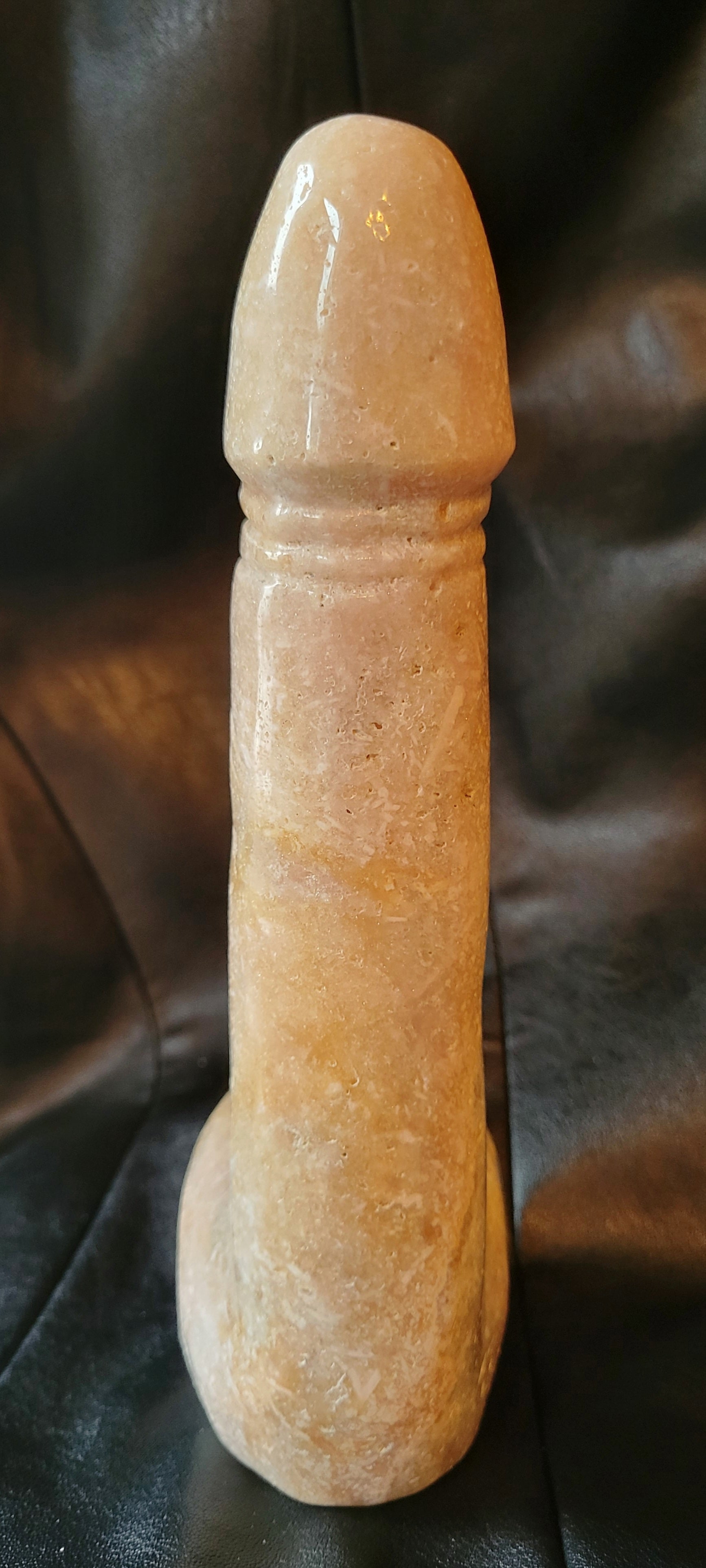 Crystal Carving, Large Penis, Phallus, Men's Part, Pink Amethyst, Sparkly!