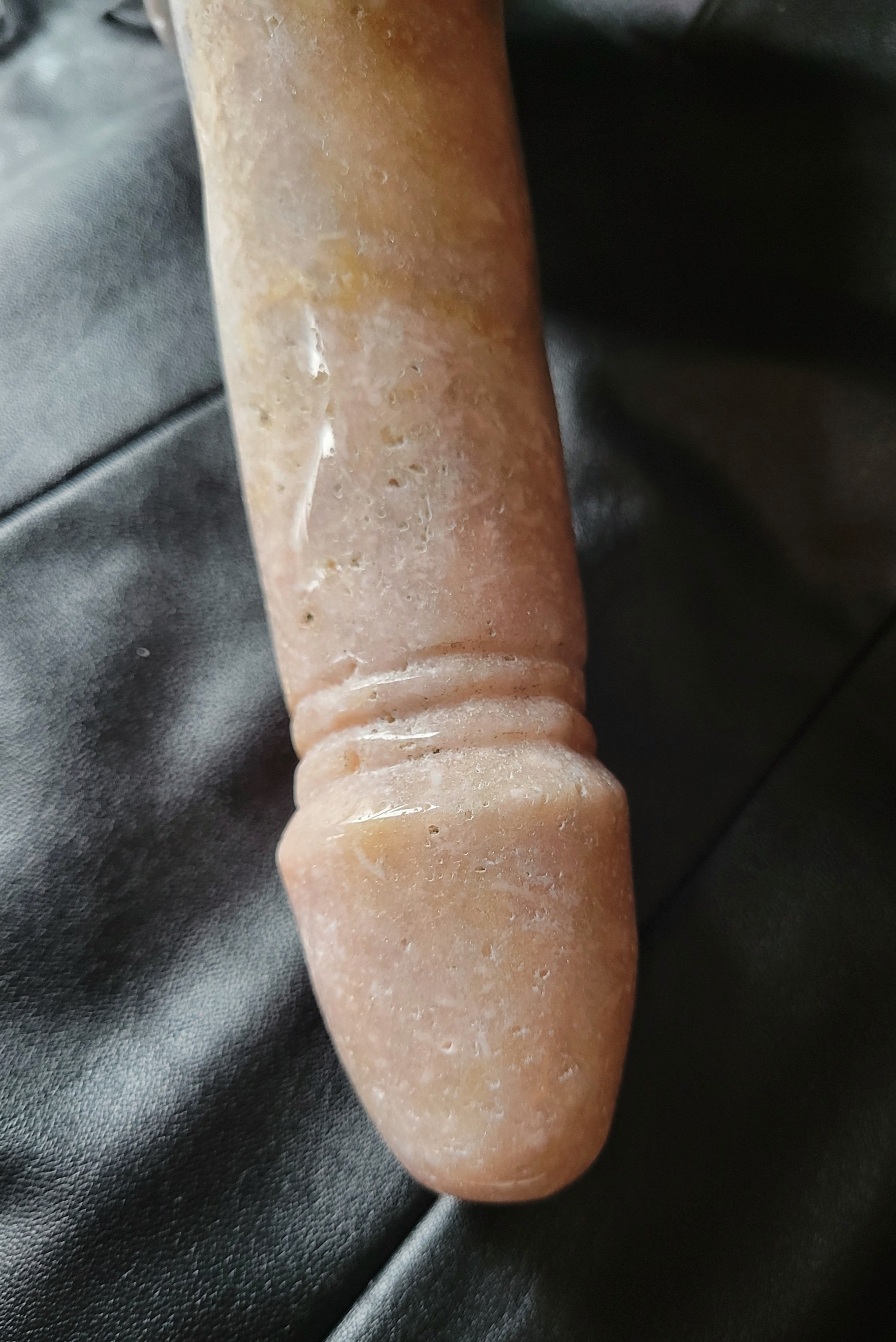 Crystal Carving, Large Penis, Phallus, Men's Part, Pink Amethyst, Sparkly!