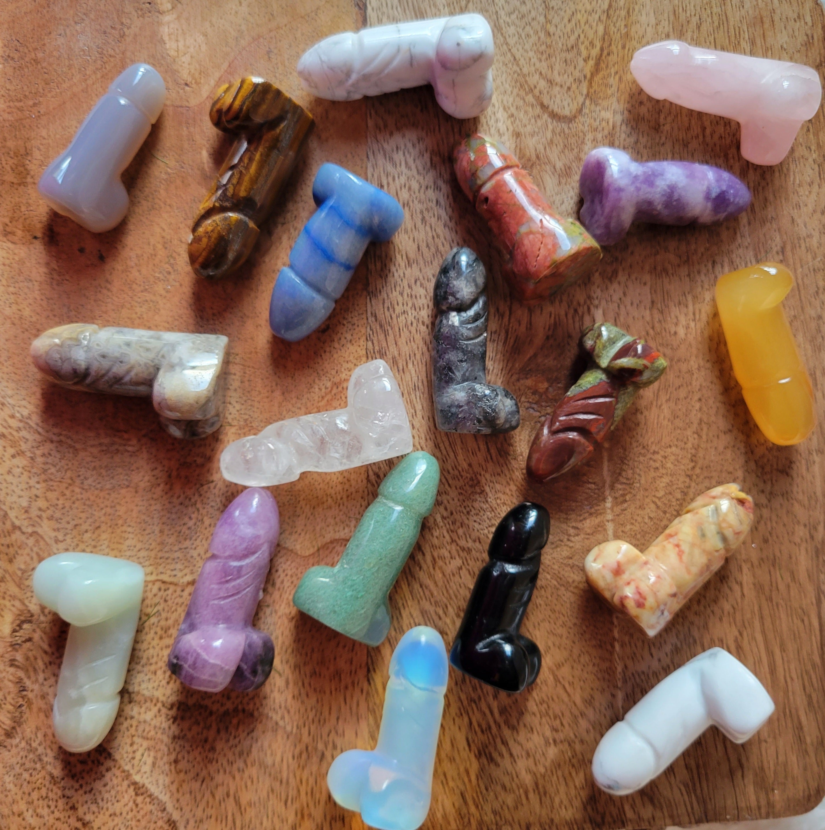 Miniature Penis, Phallus, Men's Part, Secret Friend, Crystal Carvings, Cute! Different Materials