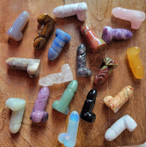 Miniature Penis, Phallus, Men's Part, Secret Friend, Crystal Carvings, Cute! Different Materials