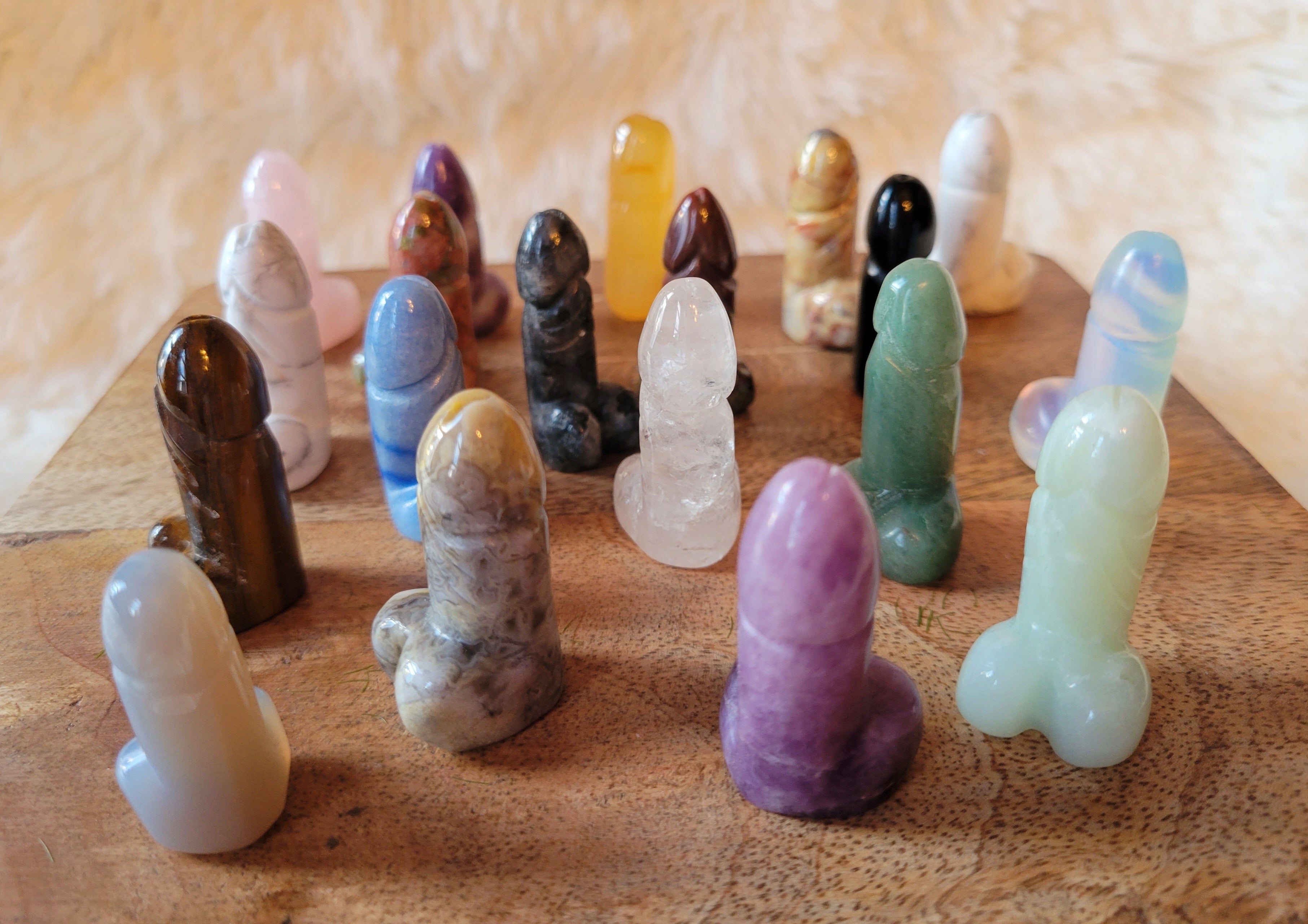 Miniature Penis, Phallus, Men's Part, Secret Friend, Crystal Carvings, Cute! Different Materials