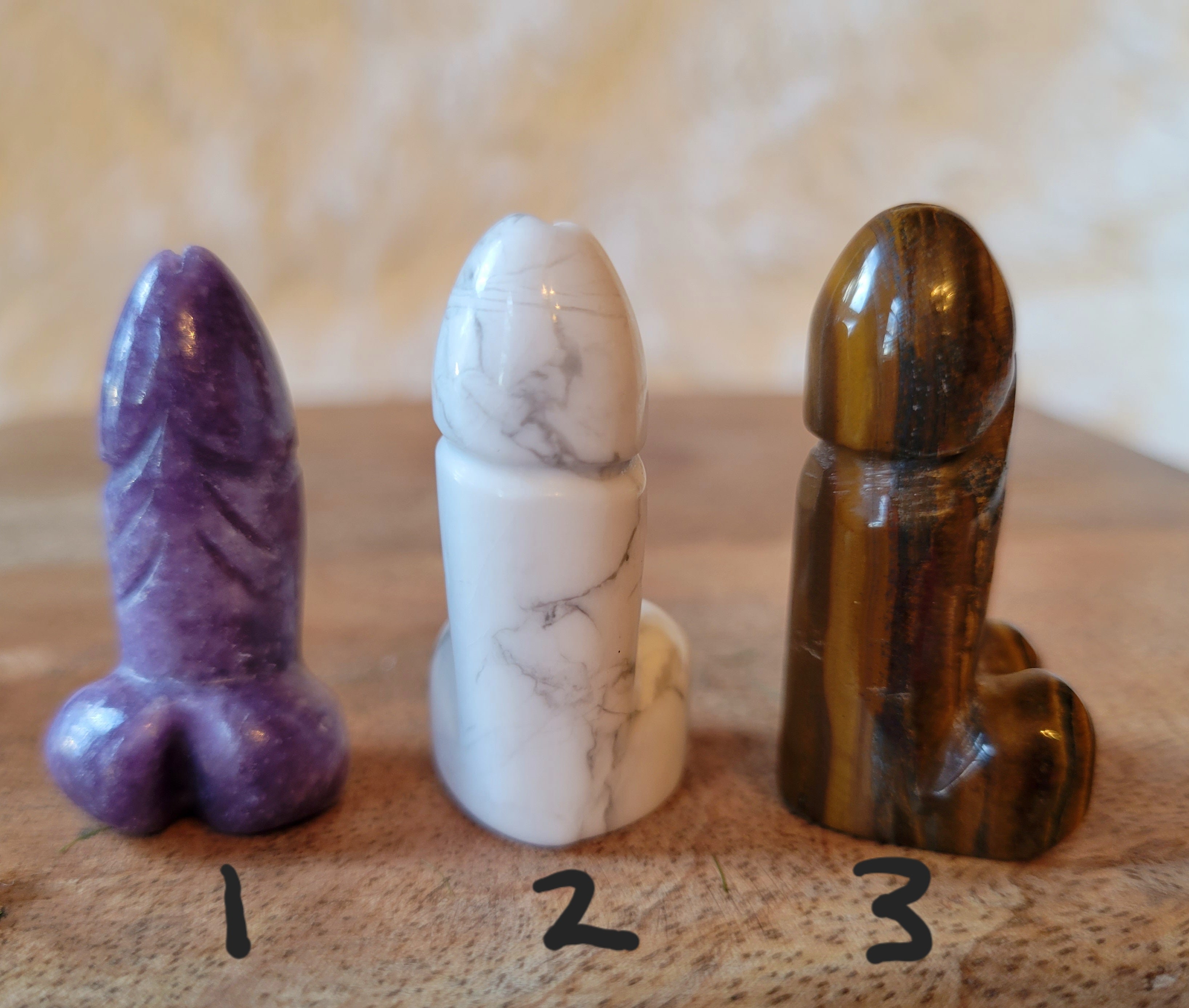 Miniature Penis, Phallus, Men's Part, Secret Friend, Crystal Carvings, Cute! Different Materials