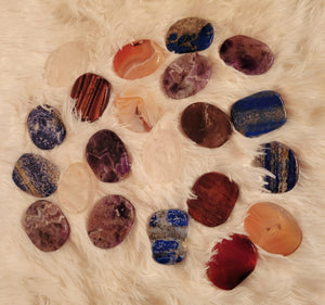 Slabs, Stone Slabs, Pocket Stone Slabs, Fidget Stones, Crystal Carvings, Different Materials