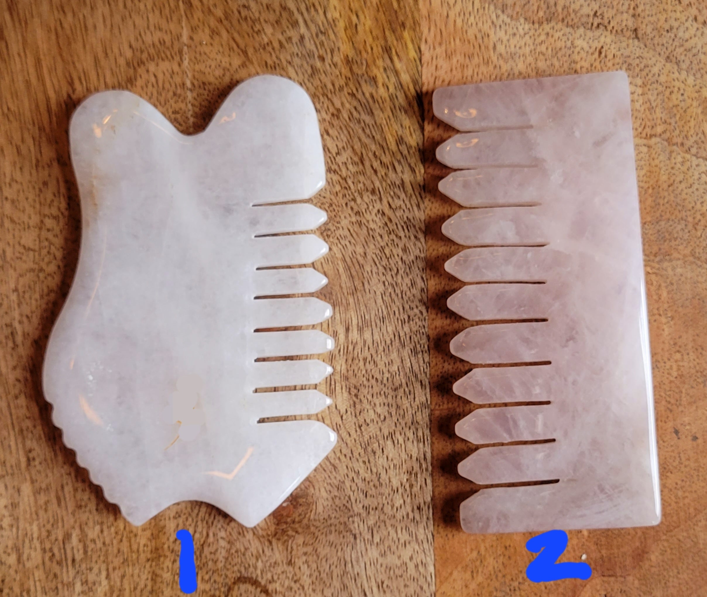 Gua Sha, Washa, Facial Massage Beauty tool, Crystal Combs, Crystal Carvings