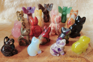 Cat, Kitten, Kitty, Crystal Carvings, Adorable!