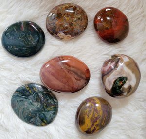 Palm Stones, Meditation Stones, Pocket Stones, Healing Stone, Crystals Carvings, Different Materials