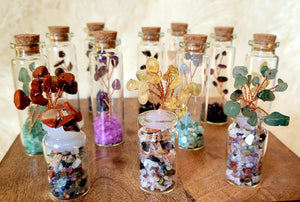 Wish in a Bottle Tree, Lucky Tree, Money Tree, Crystal Carvings, Cute!