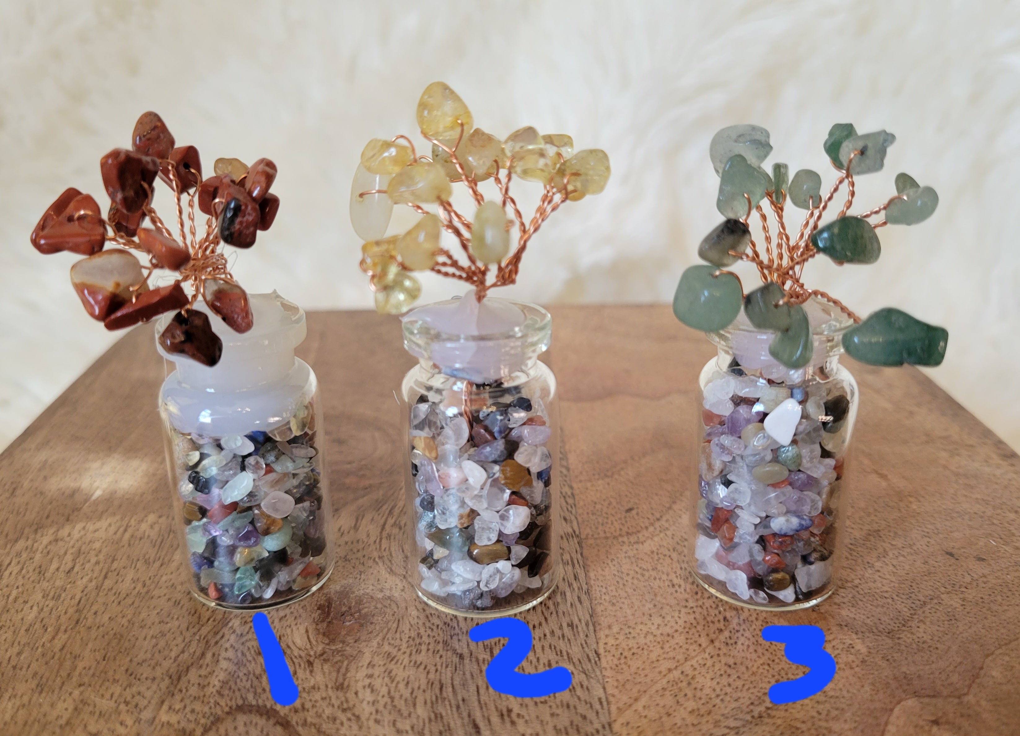 Wish in a Bottle Tree, Lucky Tree, Money Tree, Crystal Carvings, Cute!