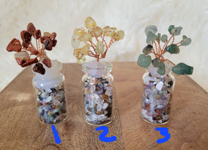 Wish in a Bottle Tree, Lucky Tree, Money Tree, Crystal Carvings, Cute!