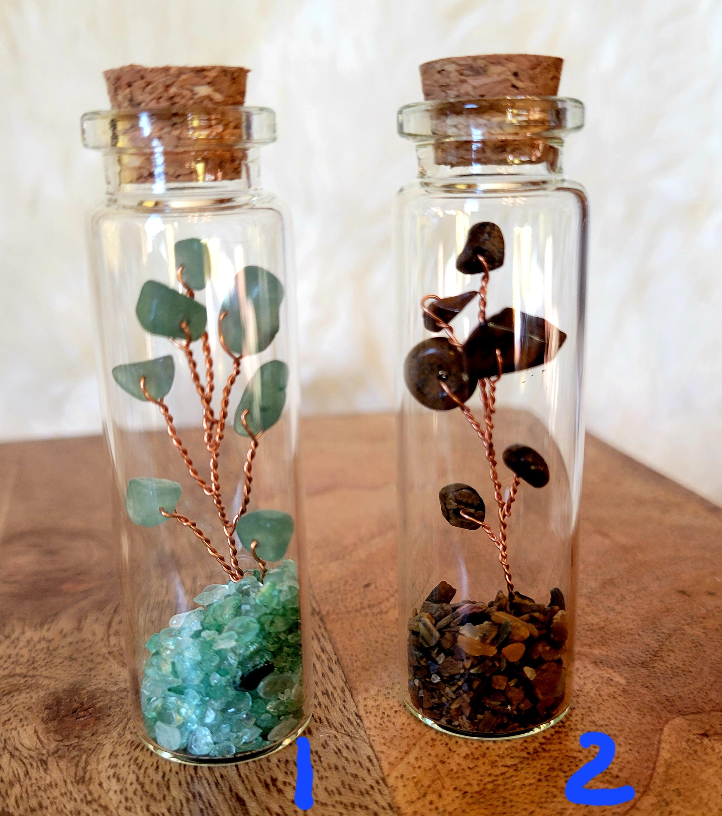 Wish in a Bottle Tree, Lucky Tree, Money Tree, Crystal Carvings, Cute!