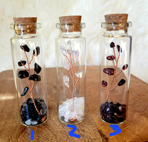 Wish in a Bottle Tree, Lucky Tree, Money Tree, Crystal Carvings, Cute!