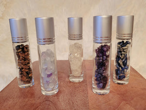 Crystal Perfume Bottle, Crystal Chips Roll-On, Crystal Carvings, Different Materials