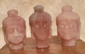 Small Buddha Heads, Crystal Carvings, Gorgeous! Different Materials