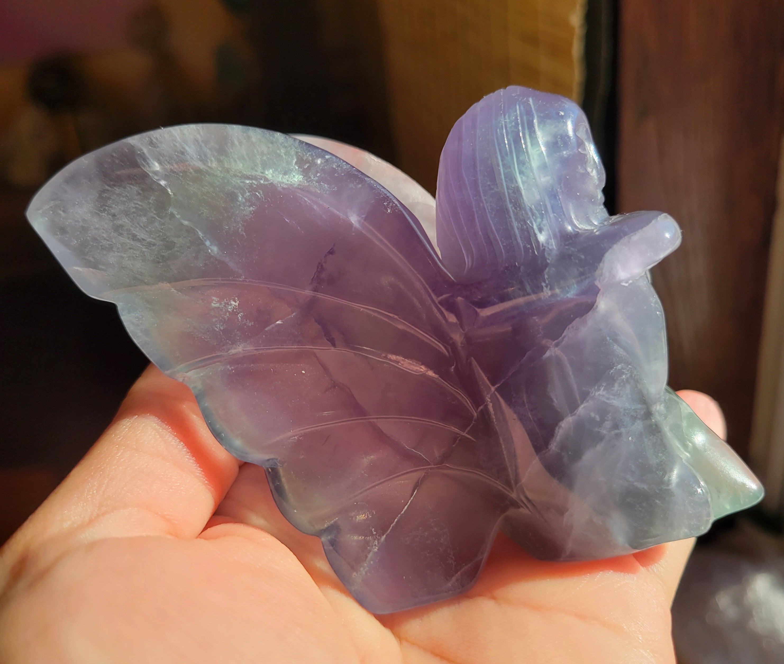 Fairies, Fairy, Butterflies, Bodies, Goddess, Crystal Carvings, Fluorite & Onyx, Stunning!