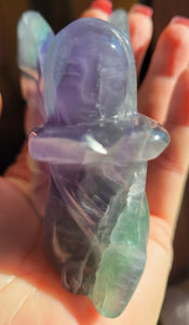 Fairies, Fairy, Butterflies, Bodies, Goddess, Crystal Carvings, Fluorite & Onyx, Stunning!