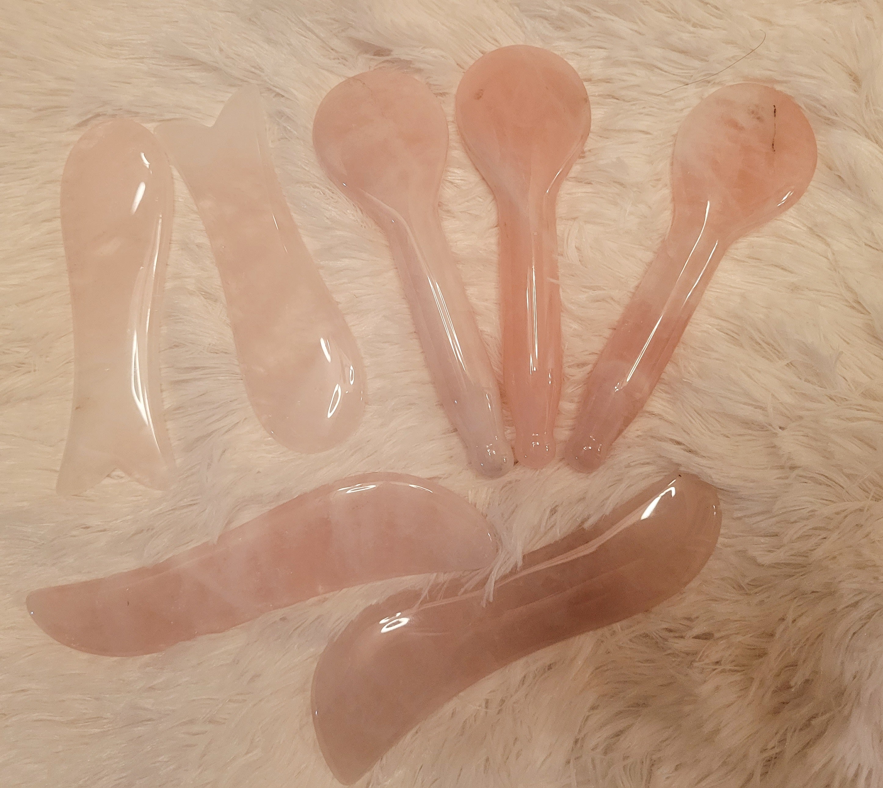 Gua Sha, Washa, Crystal Spoons, Crystal Scrapers, Facial Massage Tool, Crystal Carvings