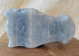 Celestite Large Dragon Head, Fire Dragon, Flying Dragon, Crystal Carving, Stunning!