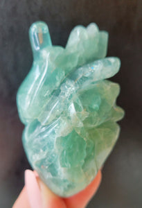 Anatomical Shaped Crystal Human Heart Crystal Carvings