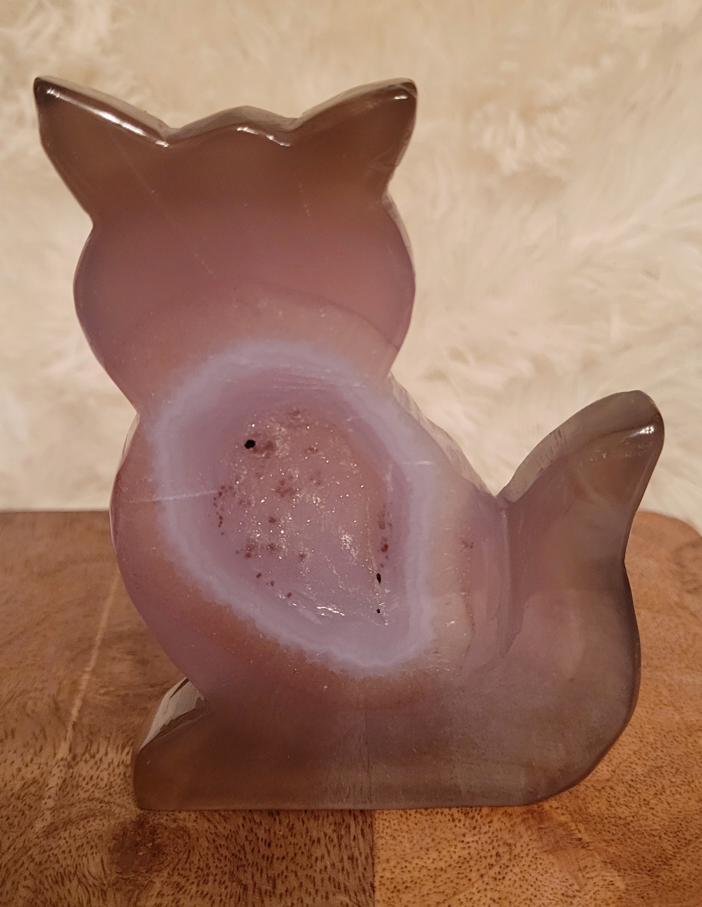 Druzy Agate Cat, Kitty, Kitten shape, Slabs, Crystal Carvings, Gorgeous! Different Materials