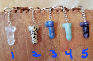 Keychains, Stone Keychains, Crystal Keychains, Crystal Carvings, Skulls, Elephants, Hamsa, Hearts, Etc.