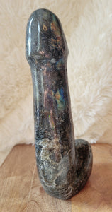 Crystal Carvings, Large Crystal Penis, Phallus, Men's Parts, Gorgeous Labradorite with Beautiful Flash!