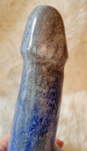 Crystal Carving, Large Penis, Phallus, Men's Parts, Gorgeous Lapis Lazuli with Beautiful Banding!