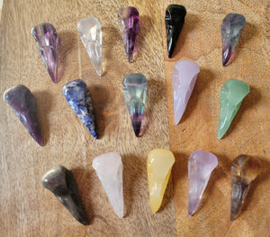 Miniature Raven Skulls, Mini Ravens, Mini Skulls, Crystal Carvings, Beautiful!