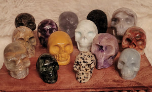 Skulls, Small Skulls, Mini Skulls, Crystal Carving, Beautiful! Different Materials