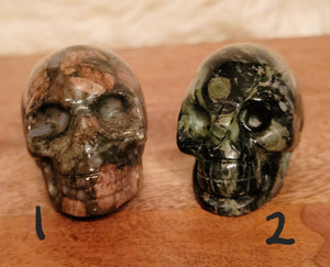 Skulls, Small Skulls, Mini Skulls, Crystal Carving, Beautiful! Different Materials