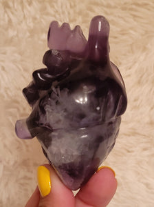 Anatomical Shaped Crystal Human Heart Crystal Carvings