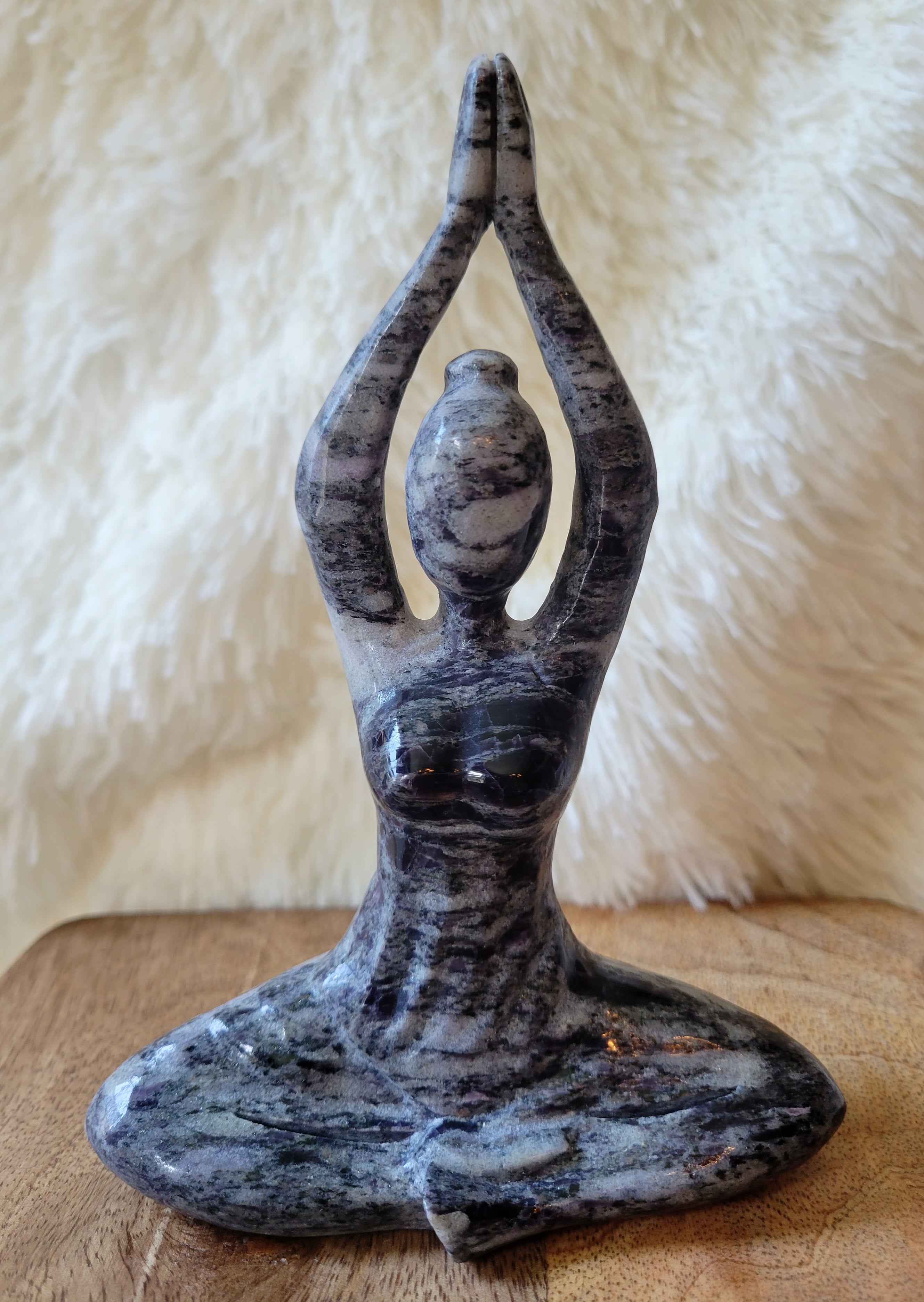 Large Yoga Lady, Bodies, Woman, Praying, Meditating, Goddess, Crystal Carvings, Stunning!