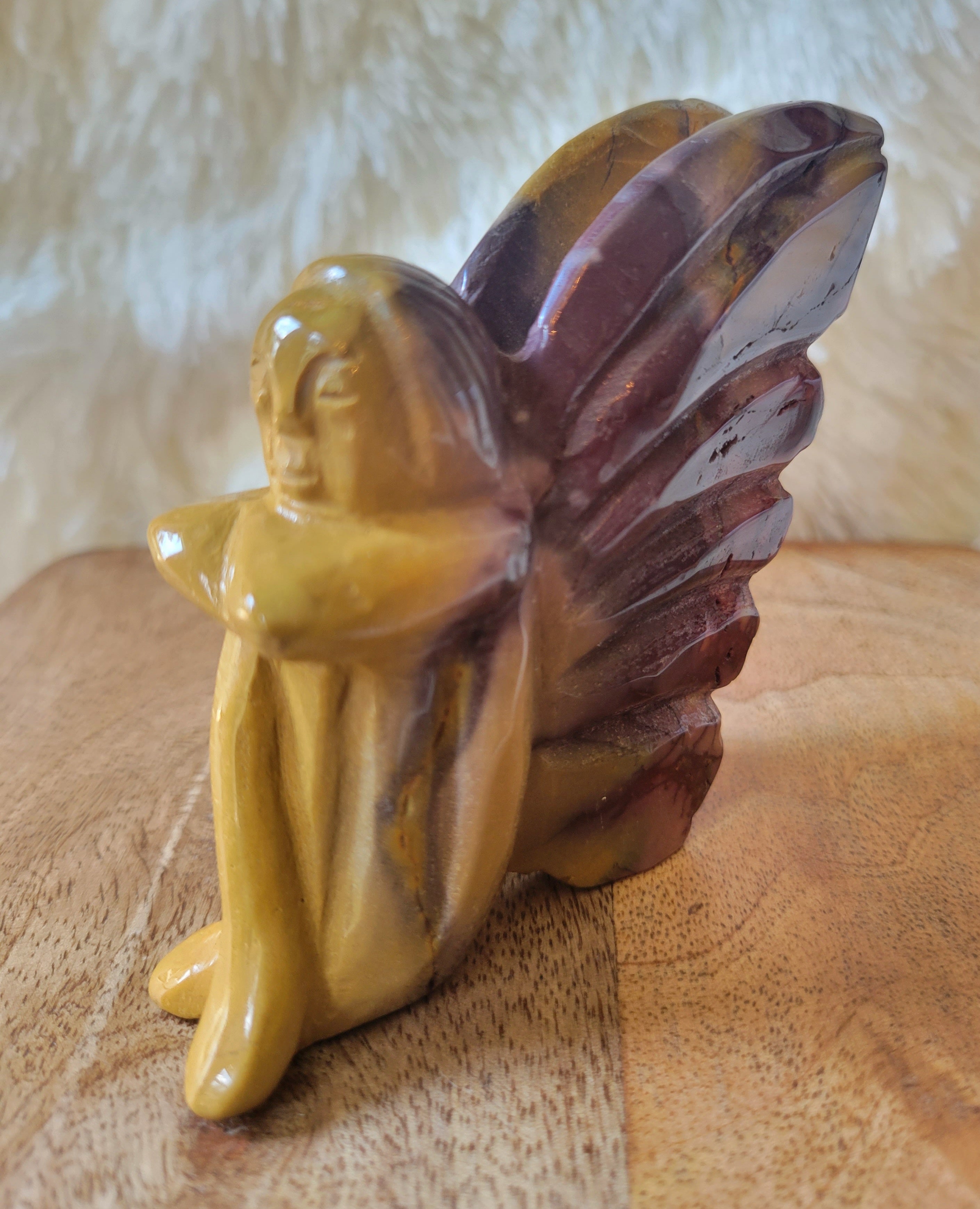 Fairies, Fairy, Butterflies, Bodies, Goddess, Crystal Carvings, Fluorite & Onyx, Stunning!