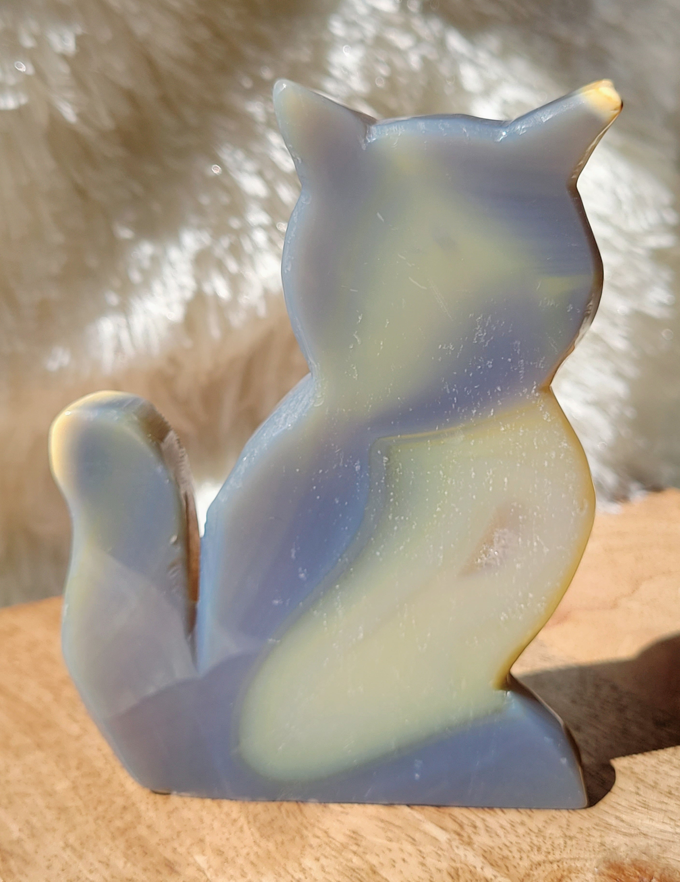 Agate Cat, Kitten shape, Slabs, Crystal Carvings, Gorgeous! Different Materials