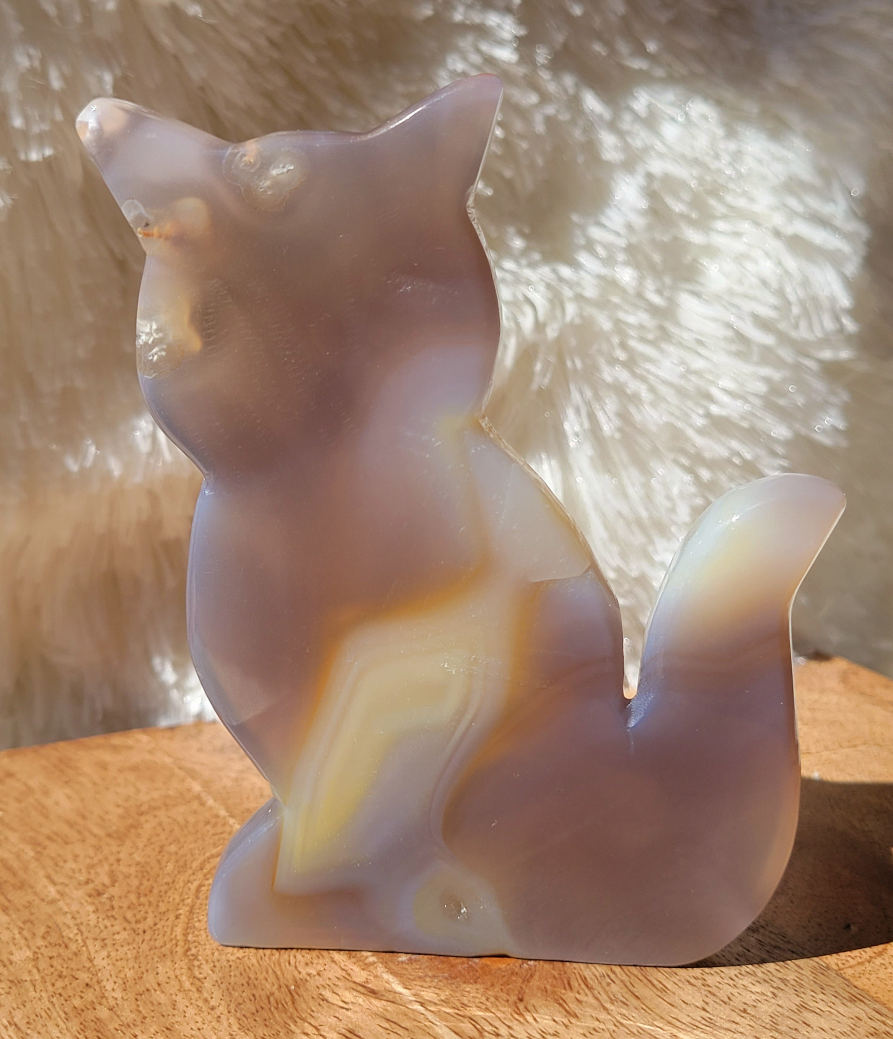 Agate Cat, Kitten shape, Slabs, Crystal Carvings, Gorgeous! Different Materials