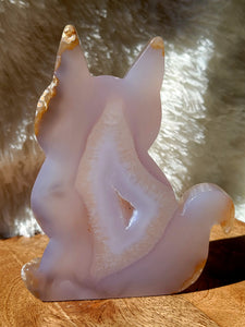 Druzy Agate Cat, Kitty, Kitten shape, Slabs, Crystal Carvings, Gorgeous! Different Materials