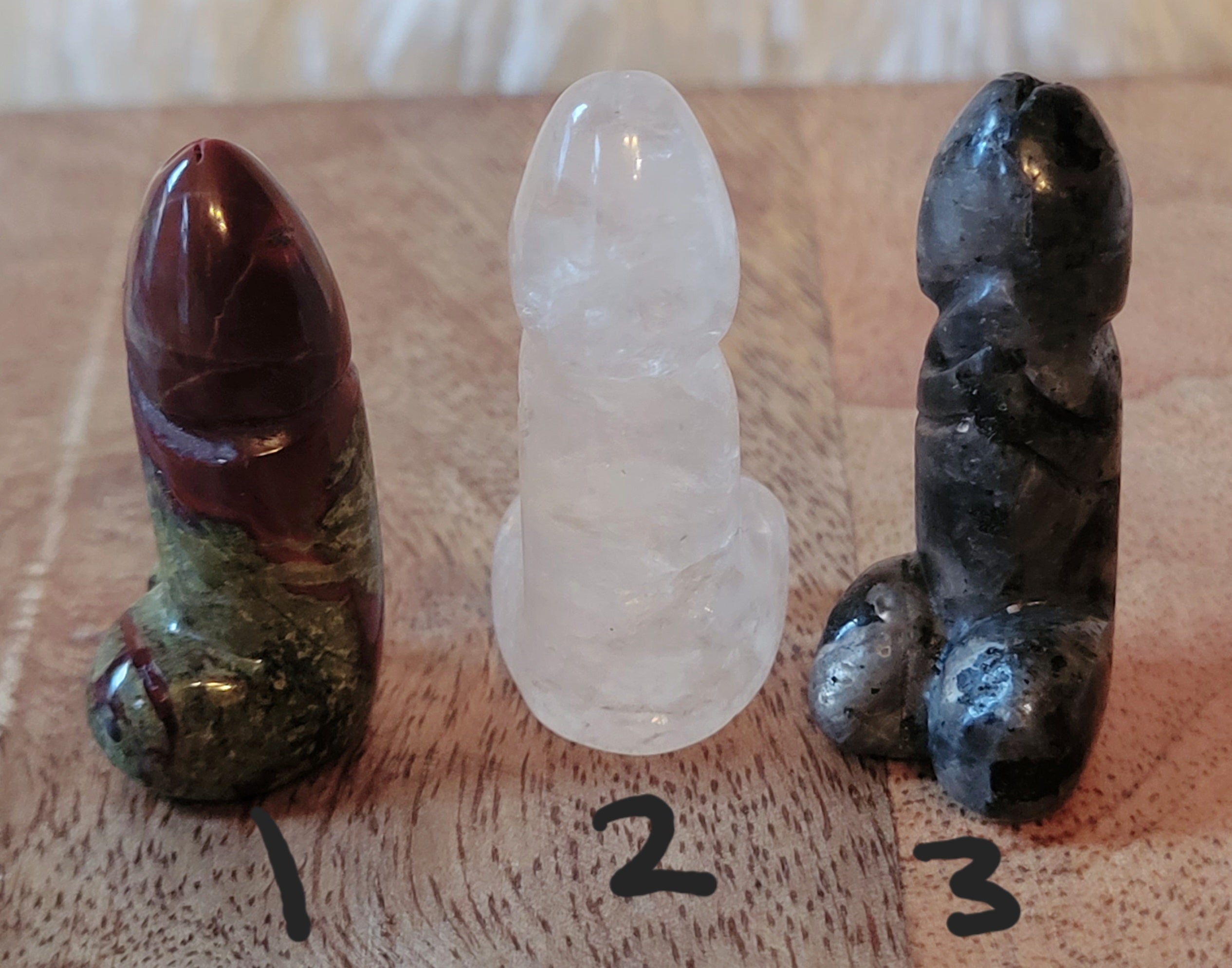 Miniature Penis, Phallus, Men's Part, Secret Friend, Crystal Carvings, Cute! Different Materials