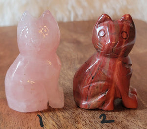 Cat, Kitten, Kitty, Crystal Carvings, Adorable!