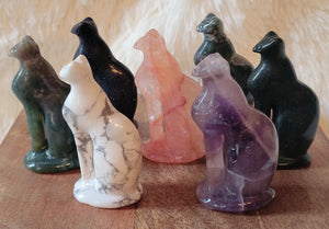 Egyptian Cats, Ancient Felines, Guardian Cats, Crystal Carvings