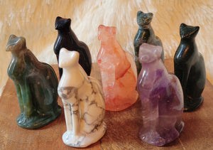 Egyptian Cats, Ancient Felines, Guardian Cats, Crystal Carvings