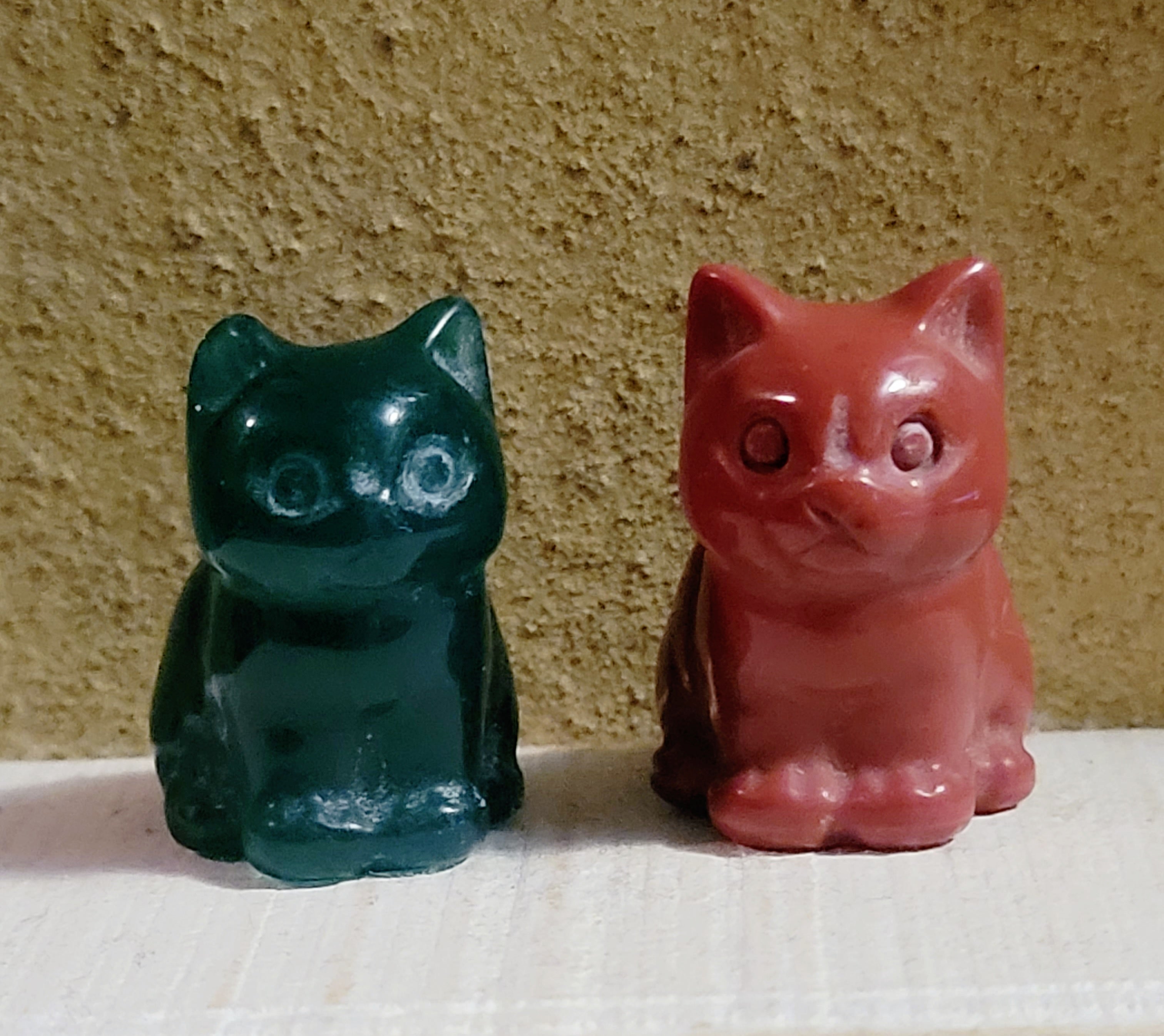 Cat, Kitten, Kitty, Crystal Carvings, Adorable!