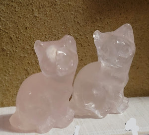 Cat, Kitten, Kitty, Crystal Carvings, Adorable!