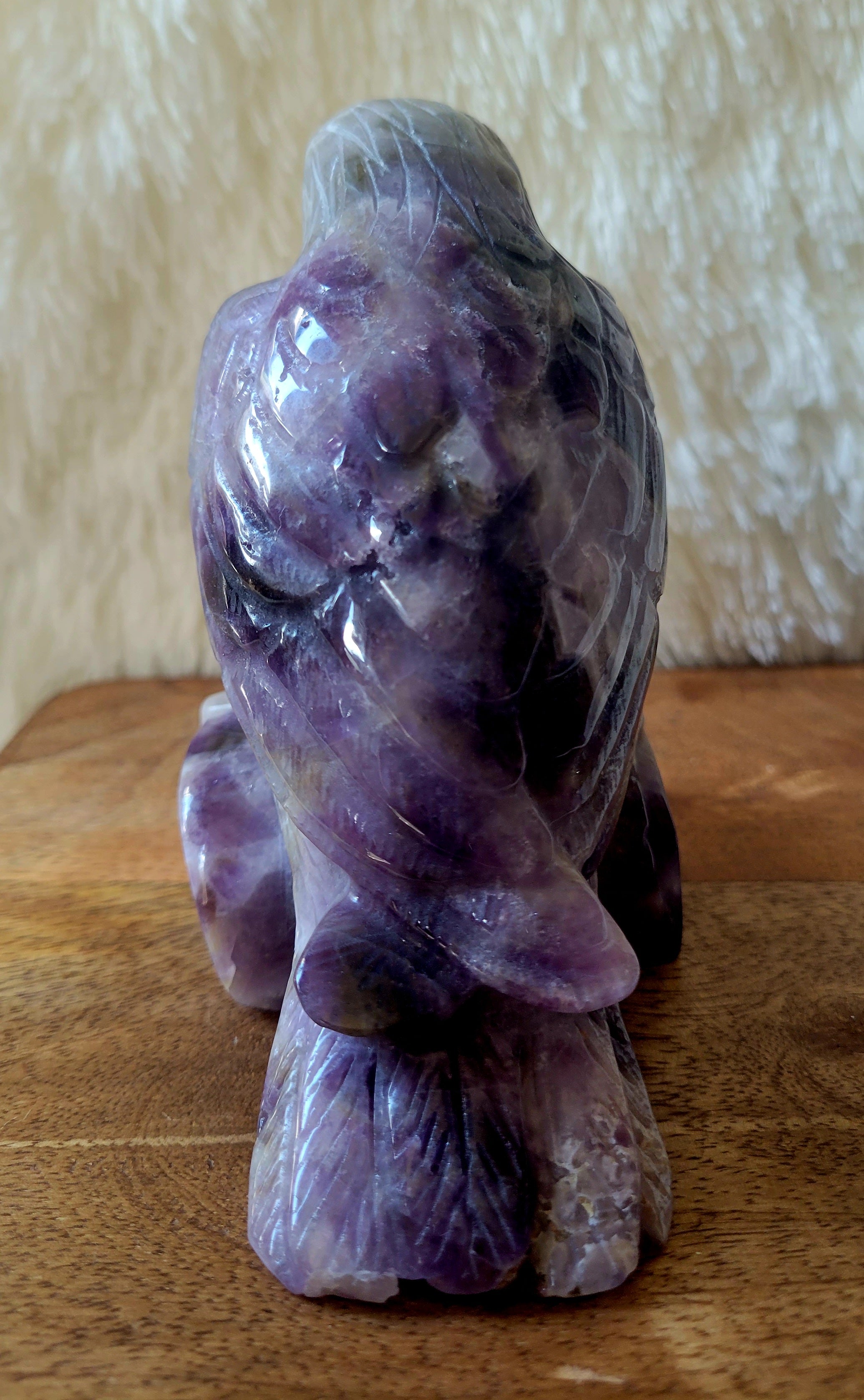 Amethyst Raven, Crow, Crystal Carving, Gorgeous!