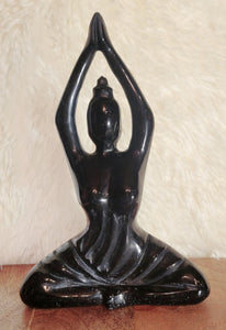 Large Yoga Lady, Bodies, Woman, Praying, Meditating, Goddess, Crystal Carvings, Stunning!